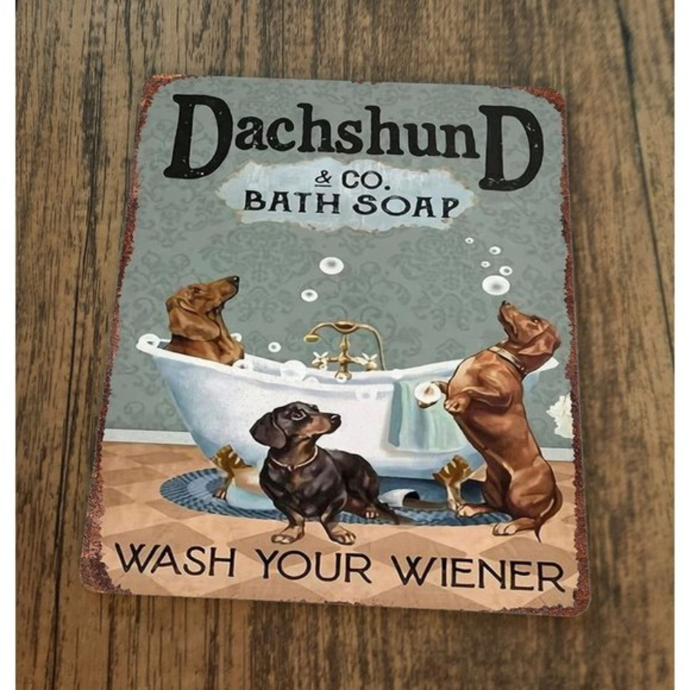 Dachshund Bath Soap Always Wash‎ Your Wiener Mouse Pad #2